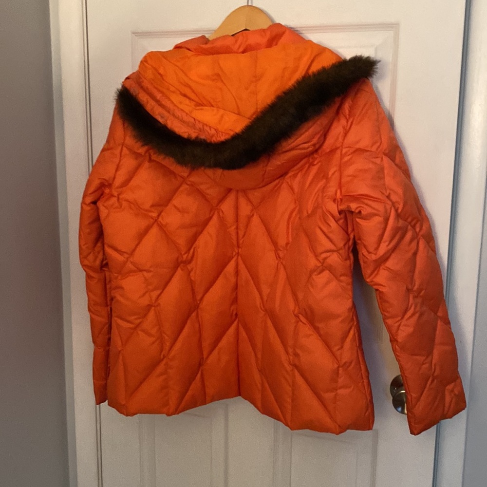 Orange I. E. Relaxed puffer jacket with hood XL - Picture 5 of 5